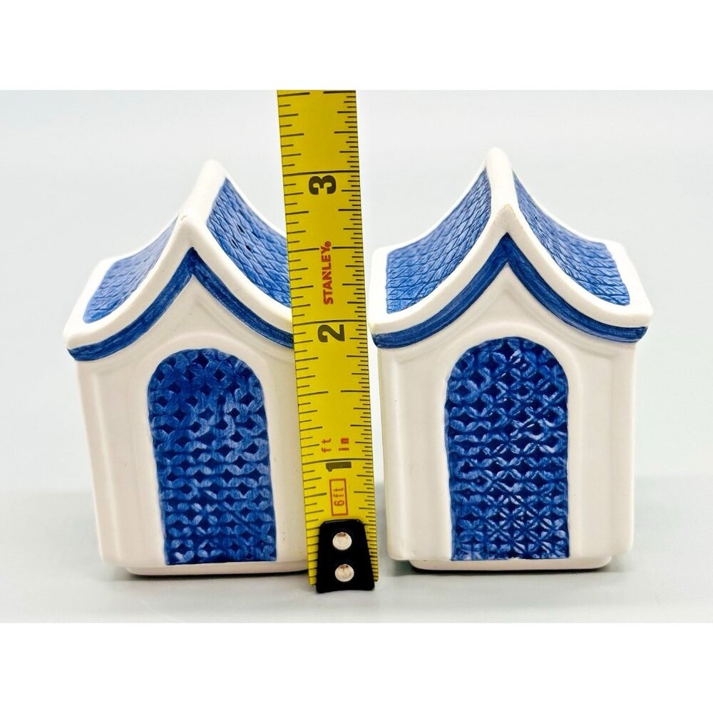 Willow Blue Collectibles Salt Pepper Boat Cruet Set Christopher Johnson China 5 - Picture 10 of 11